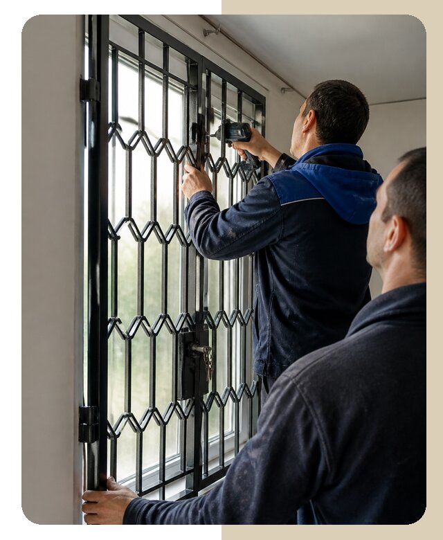 Установка распашных решеток в Егорьевске цена от 6582 р. | ДвериЛегко-Грь